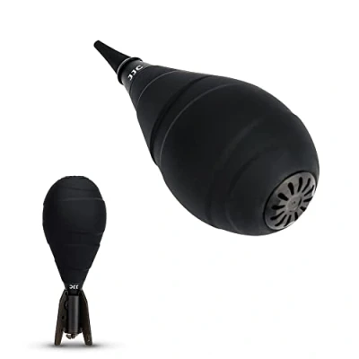 Abbildung von JJC Soft Rubber Rocket Air Blower Blaster Staubreiniger mit 5 Stück Ersatzfiltergewebe, Luftgebläse für DSLR Kamera Sensorlinsen Filter Monitore LCD Bildschirme Tastaturen Fernseher Brillenreinigung