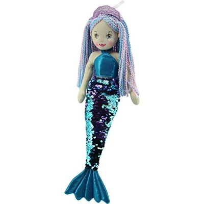 Abbildung von Sweety Toys Meerjungfrauenpuppe 11902 Stoffpuppe Meerjungfrau Prinzessin 45 cm türkis