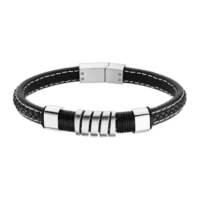 Abbildung von LOTUS STYLE Armband LS2056 2/1 Men Basic Leder 218,00 mm Herren, Einheitsgröße, Leder, Blauer Zirkon