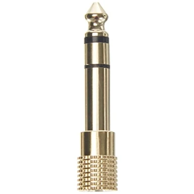 Abbildung von DELOCK Adapter Audio Klinke 3,5mm Buchse &gt; 6,35mm Stecker Metall gold 3 Pin