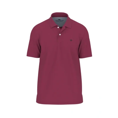 Abbildung von Fynch Hatton Kurzarm Poloshirt, Herren, Größe: Medium, Rot