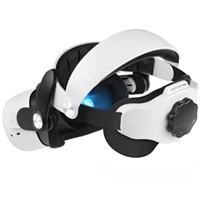 Abbildung von Elite Strap for Oculus Quest 2,Newenmo Head VR zubehör Ersatz für den Halo zur Reduzierung des Kopfdrucks