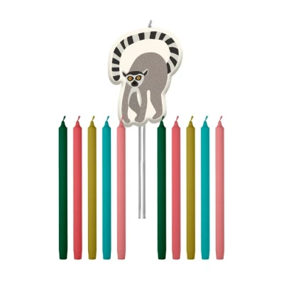 Abbildung von Folat 68382 Kerzen Zoo Party 10cm 11 Stück, Mehrfarben
