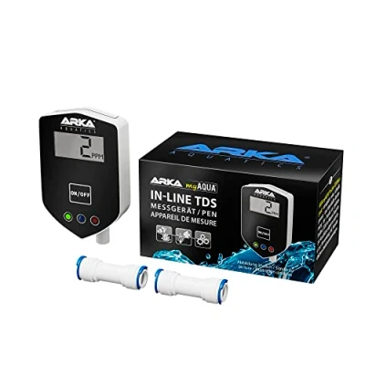 Abbildung von Arka Biotechnologie GmbH Aquariumfilter In Line TDS Messgerät Nachrüstung für Osmoseanlagen