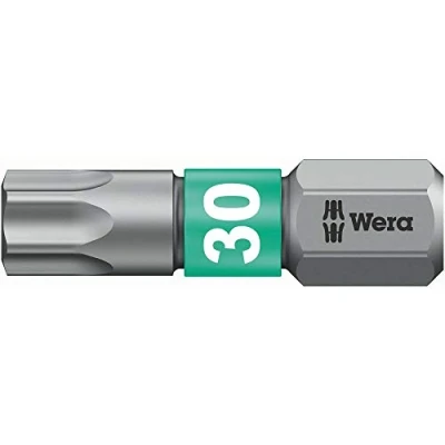 Abbildung von WERA Bit T30 L.25mm BiTor 867/1BTZ zähhart Antrieb C6,3 (05066128001)