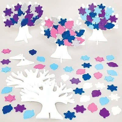 Abbildung von Baker Ross FX860 Winterbaum Sets Packung mit 5, Weihnachts Kunsthandwerk Deko für Kinder