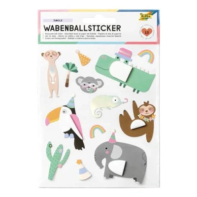 Abbildung von Folia Sticker Jungle, (13 tlg), Motivgröße 0.7 3.2 cm, 13 Stk.
