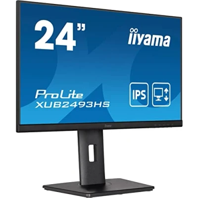 Abbildung von iiyama Prolite XUB2493HS B5 60,5cm (23,8&quot;) IPS LED Monitor Full HD (HDMI, DisplayPort) Ultra Slim Line, Höhenverstellung, Pivot, schwarz