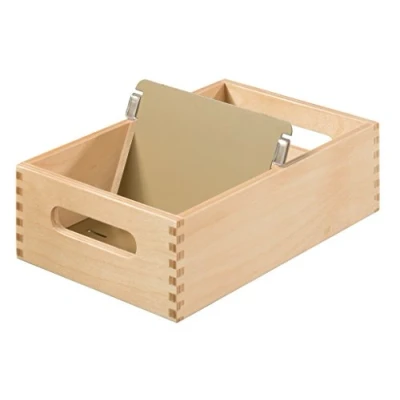 Abbildung von HAN Holz Karteirog für 900 DIN A6 quer Karteikarten inkl. 1 Metallblattstütze, mit Beschriftungsfeld und Metallboden, FSC zertifiziertes Holz, hochwertige premium Qualität, 506 0, Naturholz