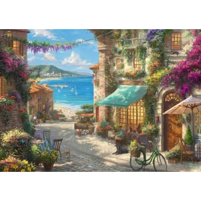 Abbildung von Schmidt Spiele Puzzle Thomas Kinkade Café an der italienischen Riviera 59624, 1000 Puzzleteile