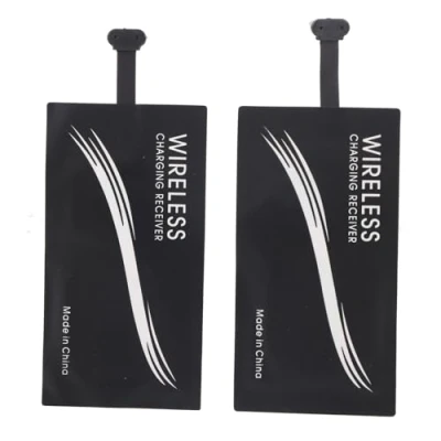 Abbildung von 2PCS Typ C Kabelloser Ladeempfänger, USB Universal Ladeempfänger Chip, Selbstklebender Ladeadapter für Handy