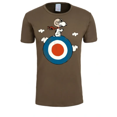 Abbildung von Logoshirt Print Peanuts Snoopy Tshirt print, Herren, Größe: XS, Oliv