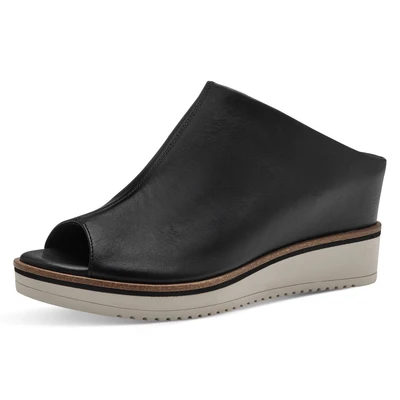 Abbildung von Tamaris Pantolette hoch, Damen, Größe: 37, Black Leder