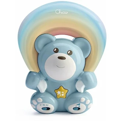 Abbildung von Chicco Nachtlicht Regenbogenprojektor Bär, Blau, Deckenprojektion, Einschlafhilfe, Melodien, Nachtlichtfunktion, mit Melodien