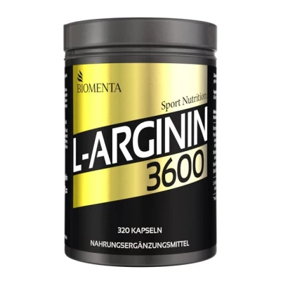 Abbildung von BIOMENTA Arginin 3600 320 L Kapseln hochdosiert Pharmaqualität Kapseln, 406 g