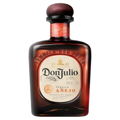 Abbildung von Don Julio Añejo premium gereifter Tequila aus Jalisco, Mexiko 100 % blaue Agave 18 Monate im Eichenfass gelagert pur, als Paloma und Margarita Cocktail 38 vol Einzelflasche, 700 ml