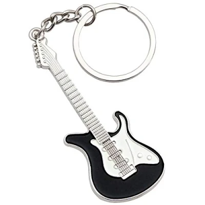 Abbildung von keepdrum Schlüsselanhänger E Gitarre Schwarz