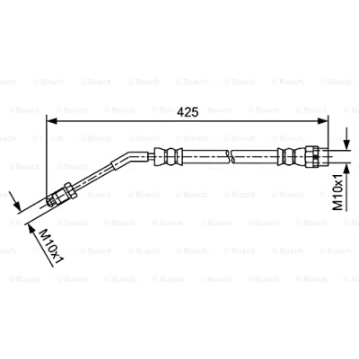 Abbildung von BOSCH 1 987 481 587 Bremsschläuche 275 BMW: Z4 Roadster