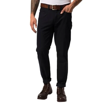 Abbildung von JP1880 Bauch Regular FIT Struktur 5POCKET Stoffhose, Herren, Größe: 64, Dunkel marine