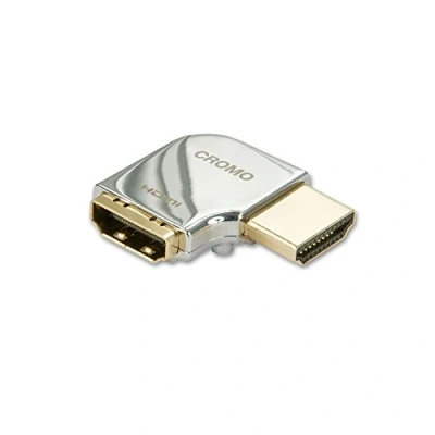 Abbildung von LINDY 41507 CROMO HDMI Adaptern und Kopplern 90 Grad rechts, Schwarz