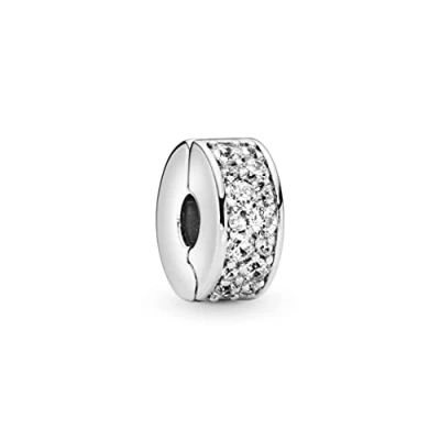 Abbildung von Pandora PAVÉ CLIP Charm, Damen, Größe: One Size, Clear