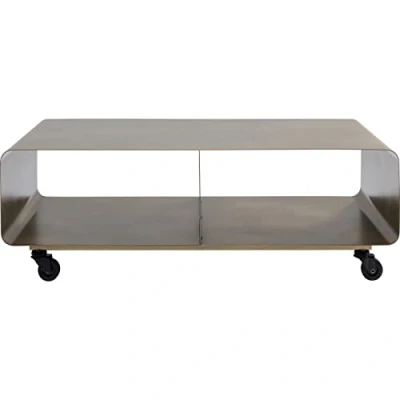 Abbildung von Kare Design TV Board, Lounge M Mobil, Bronze, 90x30cm, Ablage, Lowboard, rollbar, minimalistisch, pflegeleicht