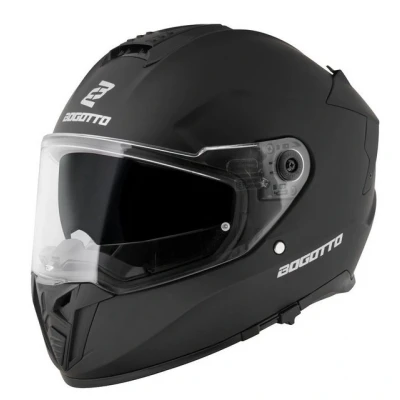Abbildung von Bogotto Motorradhelm FF122 SVK Solid Helm (waschbar), integriertes Sonnenvisier,vorbereitet für Kommunikationssystem