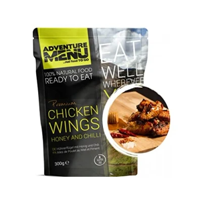 Abbildung von Adventure Menu Hähnchenflügel auf Honig und Chili 300 g Gourment Mahlzeit für unterwegs &amp; daheim