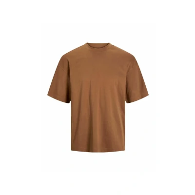 Abbildung von Jack &amp; Jones Einfarbiges Kurzarm Dropped Shoulder Tshirt basic, Herren, Größe: Medium, Mocha bisque