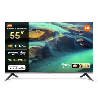 Abbildung von XIAOMI TV F Pro 55 2026, Zoll (140 cm), 4K UHD QLED, Smart TV, Fire HDR10+, Game Boost Modus 120 Hz, MEMC, Sprachsteuerung mit Alexa, 2GB+32GB, Kompatibel Apple AirPlay, TV+