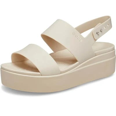 Abbildung von Crocs Herren Brooklyn Low Wedge Sandalen, Sandstone, 33/34 EU