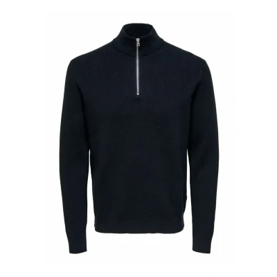Abbildung von ONLY &amp; SONS Herren ONSPHIL REG 12 Cotton Half Zip Knit NOOS Pullover, Dark Navy, XS