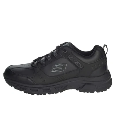 Abbildung von Skechers Oak Canyon Redwick Herren Trainer, Black Leather Synthetic Textile Trim, 39 EU