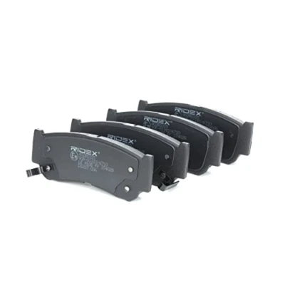 Abbildung von RIDEX 402B0315 Bremsbelagsatz Hinterachse mit akustischer Verschleißwarnung HYUNDAI: H 1 / Starex MPV, SANTA FE 2, 3