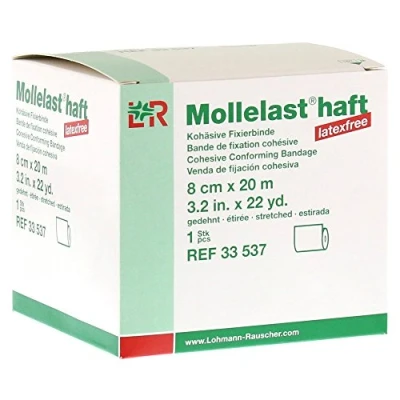 Abbildung von Mollelast haft Binden latexfrei 8 cmx20 m weiss
