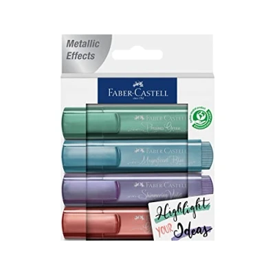 Abbildung von FABER CASTELL 154624 Textmarker TL 46 Metallic, 4er Etui