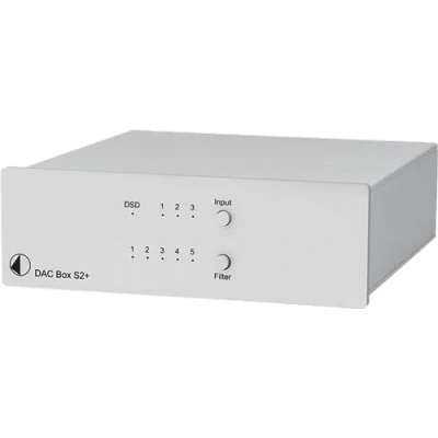 Abbildung von Pro Ject Audio Systems DAC Box S2+, High End mit 32bit und DSD256 Support (Silber)