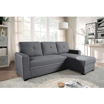 Abbildung von ATLANTIC home collection Ecksofa &quot;Gerrit L Form&quot;, Schlafsofa, mit Bettkasten, Recamiere rechts oder links montierbar
