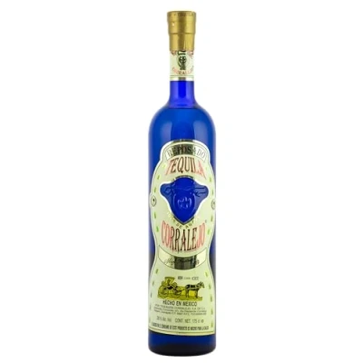 Abbildung von Corralejo Tequila Reposado Premium Zu 100% aus blauen Agaven 6 Monate in Limousin Eichen Fässern gelagert Hell und Strohfarben Milder Abgang 38% Vol. 1750ML