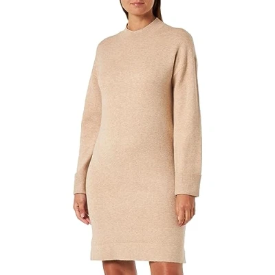 Abbildung von Vero Moda Strickkleid Vmgoldneedle LS Short Strickkleid, Damen, Größe: XS, Grey