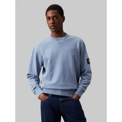 Abbildung von Calvin Klein Jeans Sweatshirt &quot;WASHED BADGE CREW NECK&quot;, mit Logopatch