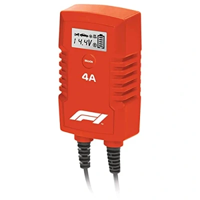 Abbildung von Formula 1 Mikroprozessor Batterie Ladegerät 4 Ampere für 6/12 V, 7 stufig, Power Supply, Auto Erhaltungsladegerät mit LCD Display