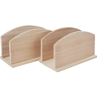 Abbildung von VBS Serviettenhalter, Rohholz, 15 cm x 9 7 2er Pack