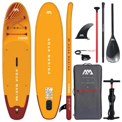 Abbildung von AQUA MARINA FUSION SUP Board Stand Up Paddle aufblasbar Surfboard Paddel