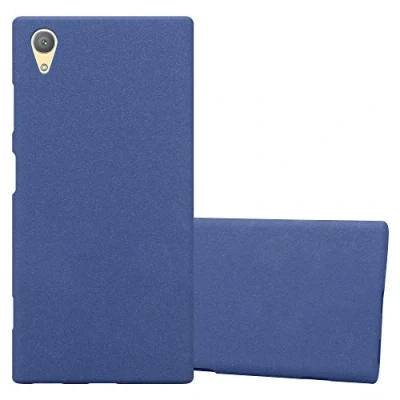 Abbildung von Cadorabo Hülle kompatibel mit Sony Xperia XA1 Plus Schutzhülle TPU Silikon Case Frost Design Slim Kratzfest Weiche Gummi Rundumschutz für in Blau