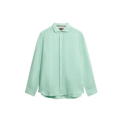 Abbildung von Superdry Vacation LONG Sleeved Hemd, Herren, Größe: XXL, Sea foam green