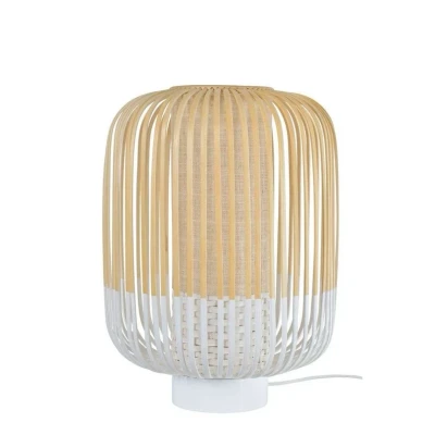 Abbildung von Forestier Bamboo Light M Tischlampe 39 cm weiß