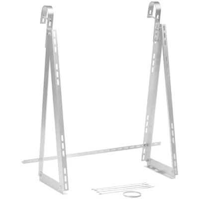 Abbildung von revolt Balkonhalterung: Balkongeländer Halterungen für Solarmodule bis 77cm, 20 60 Neigung (Solarpanel Balkon, Solarpanel Balkongeländerhalterung, Balkonkraftwerk)