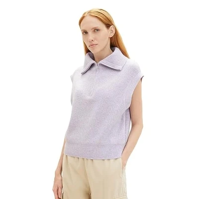 Abbildung von TOM Tailor Denim Tshirt basic, Damen, Größe: Large, Soft lavender melange