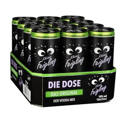 Abbildung von Kleiner Feigling Die Dose (12 x 250ml) Spritziger Vodka Mix mit fruchtigem Feigenaroma Frech, fruchtiges Mixgetränk in der perfekt für unterwegs 10% vol.